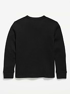 L'image numéro 2 présente T-shirt à manches longues en tricot isotherme gaufré pour garçon