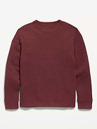 L'image numéro 1 présente T-shirt à manches longues en tricot isotherme gaufré pour garçon
