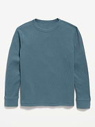 L'image numéro 1 présente T-shirt à manches longues en tricot isotherme gaufré pour garçon