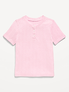 Image number 1 showing, Cozy Short-Sleeve Pointelle-Knit Top for Toddler Girls