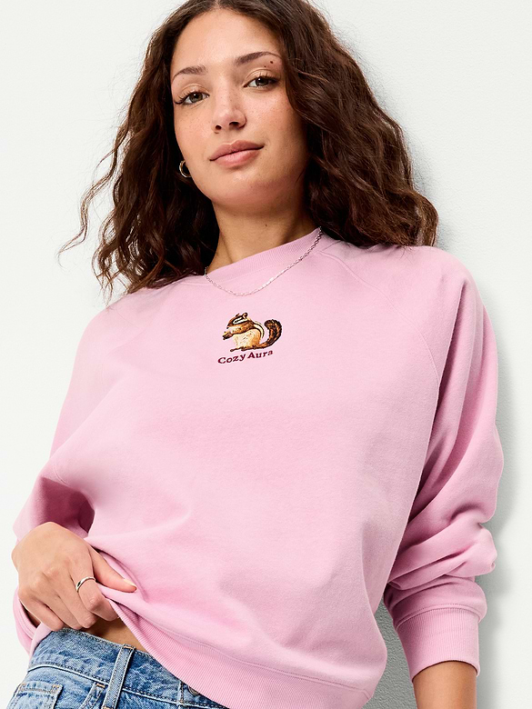 Oversized Raglan Sweatshirt