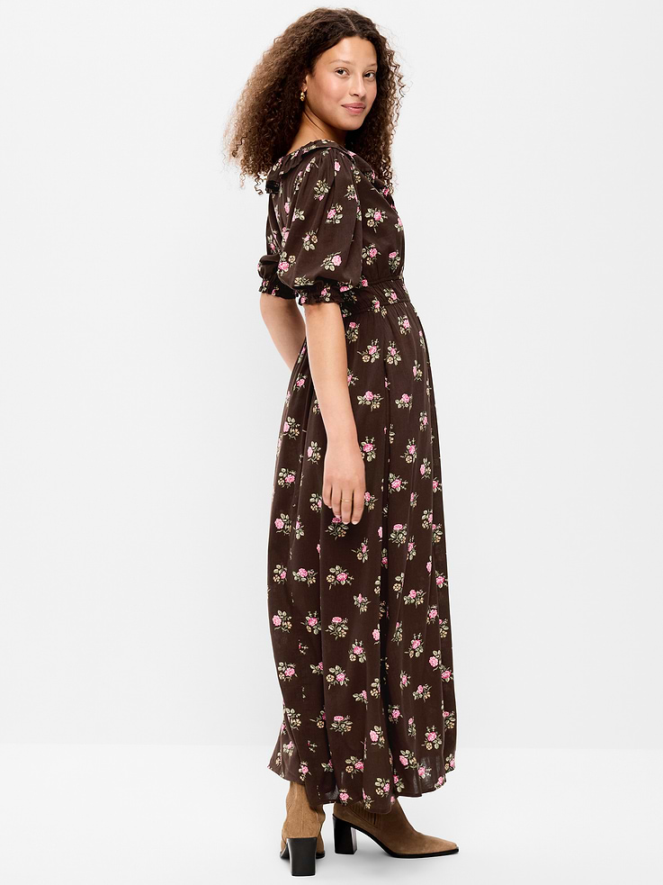 Image number 2 showing, Ruffle-Collar Boho Maxi Dress