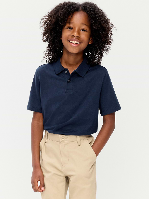 Polo d’uniforme scolaire en jersey pour Garçon