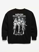 L'image numéro 4 présente Chandail long surdimensionné en coton ouaté à imprimé KPop Demon Hunters™ pour fille