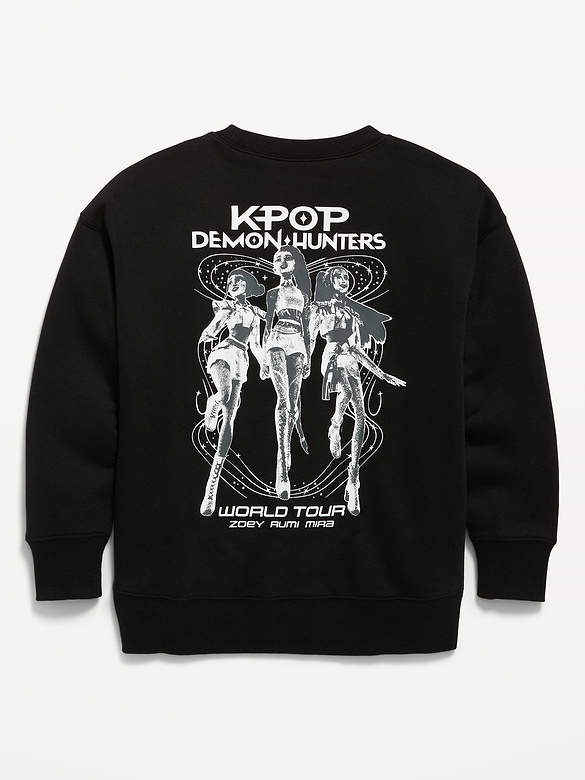 KPop Demon Hunters™ Oversized Graphic Tunic Sweatshirt for Girls