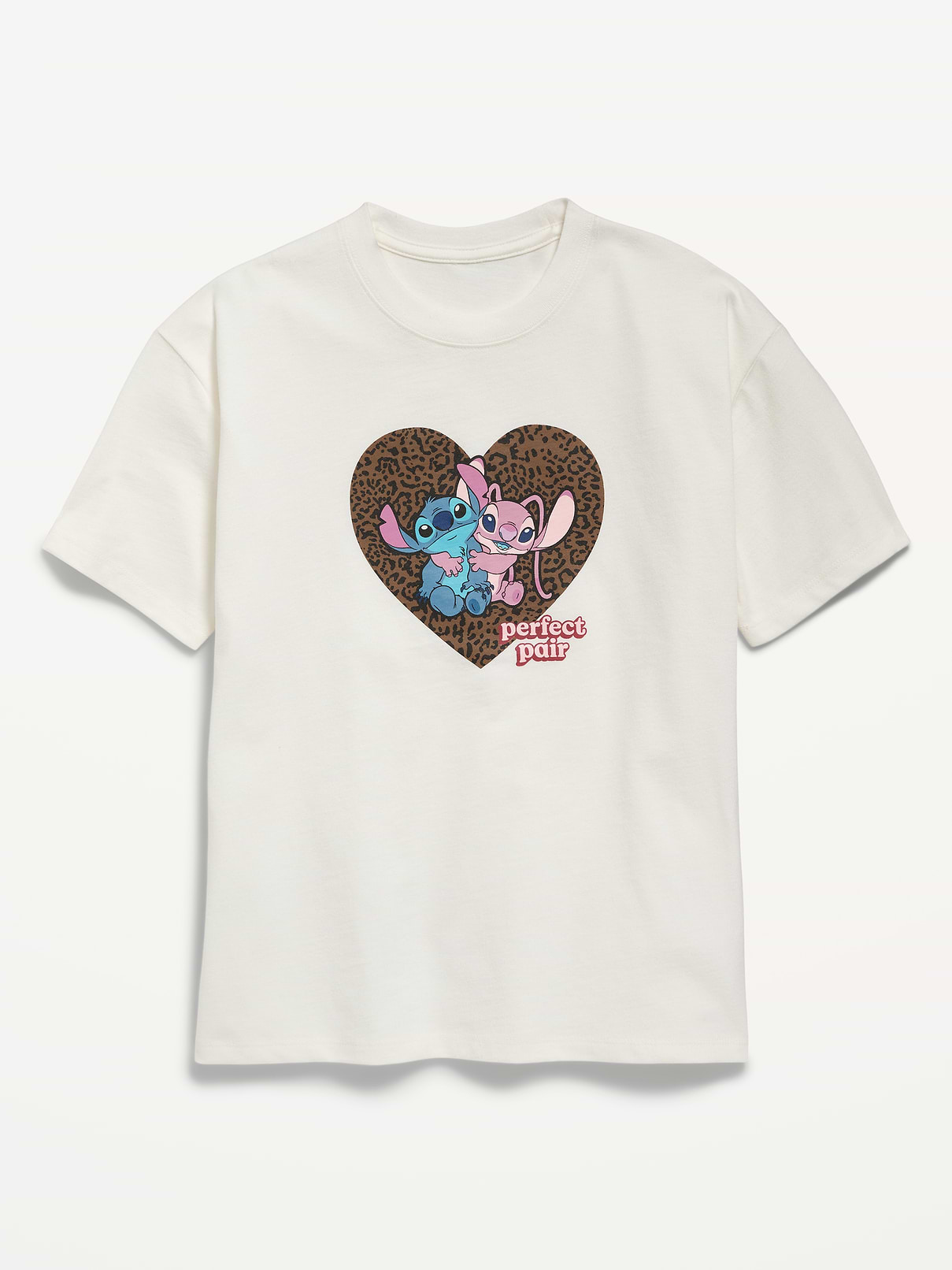 L'image numéro 1 présente T-shirt long à imprimé Stitch et Angel de Disney© pour fille
