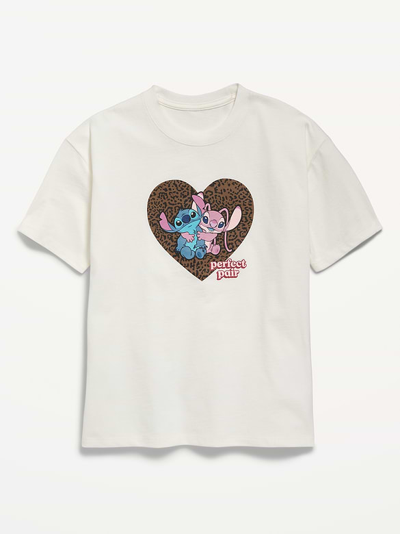 Disney© Stitch & Angel Graphic Tunic T-Shirt for Girls