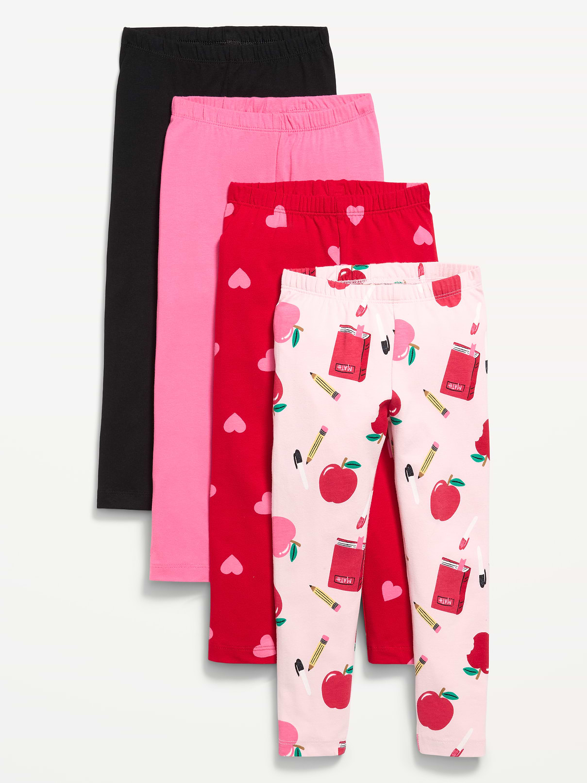 L'image numéro 1 présente Legging pleine longueur en jersey pour toute-petite (paquet de 4)