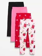L'image numéro 1 présente Legging pleine longueur en jersey pour toute-petite (paquet de 4)