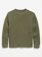 L'image numéro 1 présente T-shirt à manches longues en tricot isotherme gaufré pour garçon
