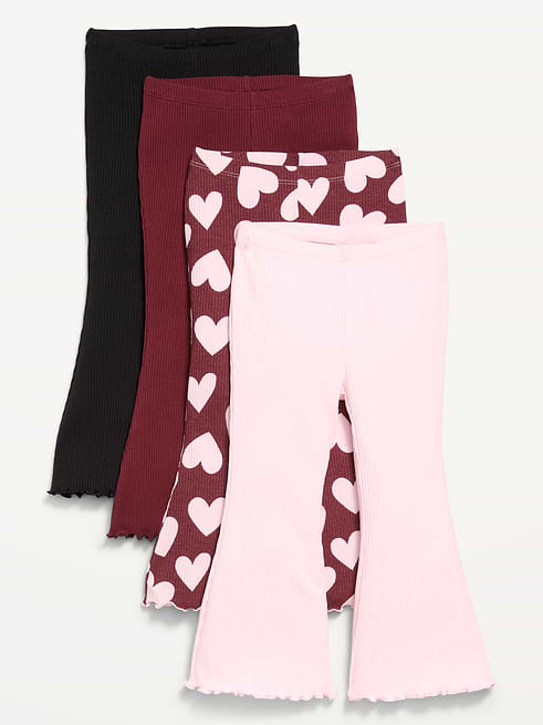 Ribbed Ribbed Flare-Leg Leggings 4-Pack for Toddler Girls on clearance at Old Navy — 50% off