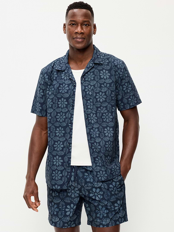 Chemise de vacances à manches courtes