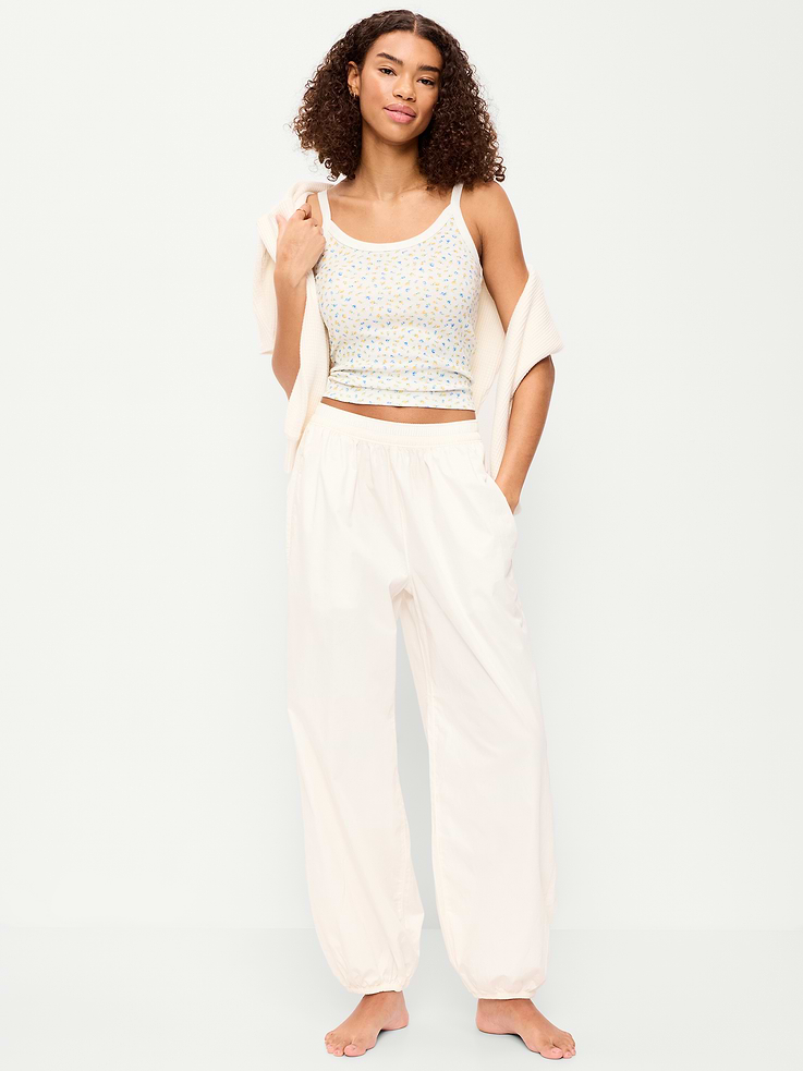 Image number 1 showing, Lightweight Pull-On Parachute Sleep Pants