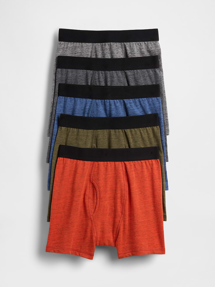 Image number 1 showing, Kids Boxer Briefs (5-Pack)