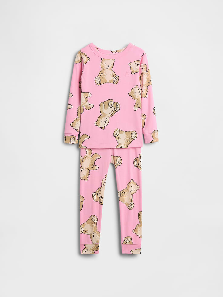 Image number 1 showing, Baby & Toddler Organic Brushed Cotton PJ Set