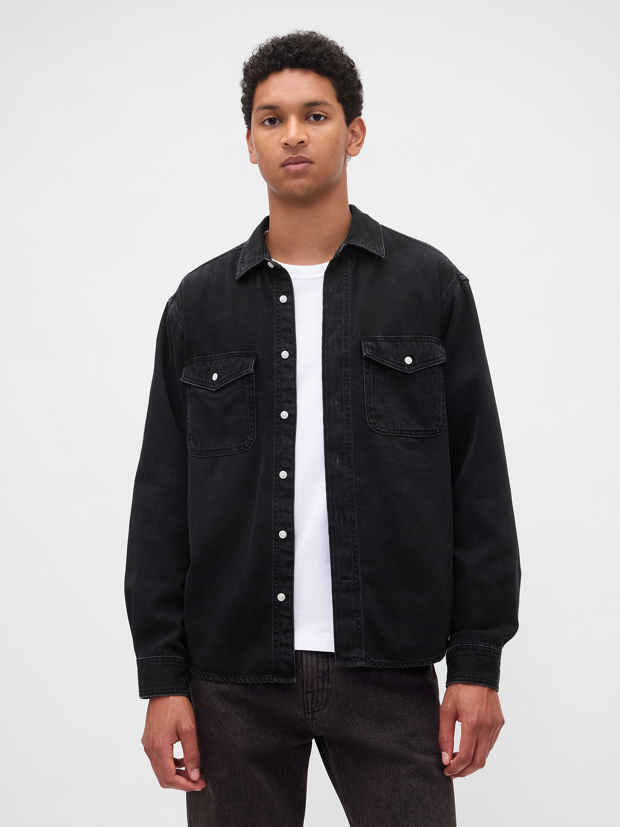 UltraSoft Denim Relaxed Shirt