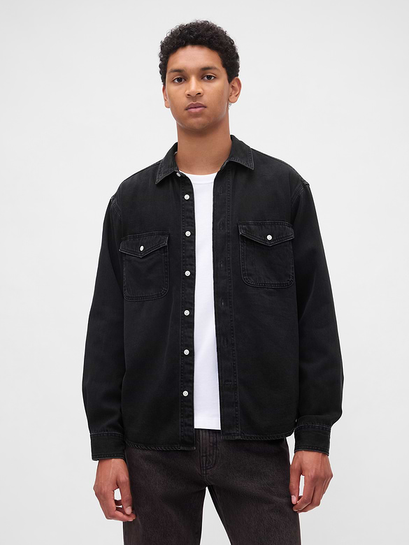 UltraSoft Denim Relaxed Shirt