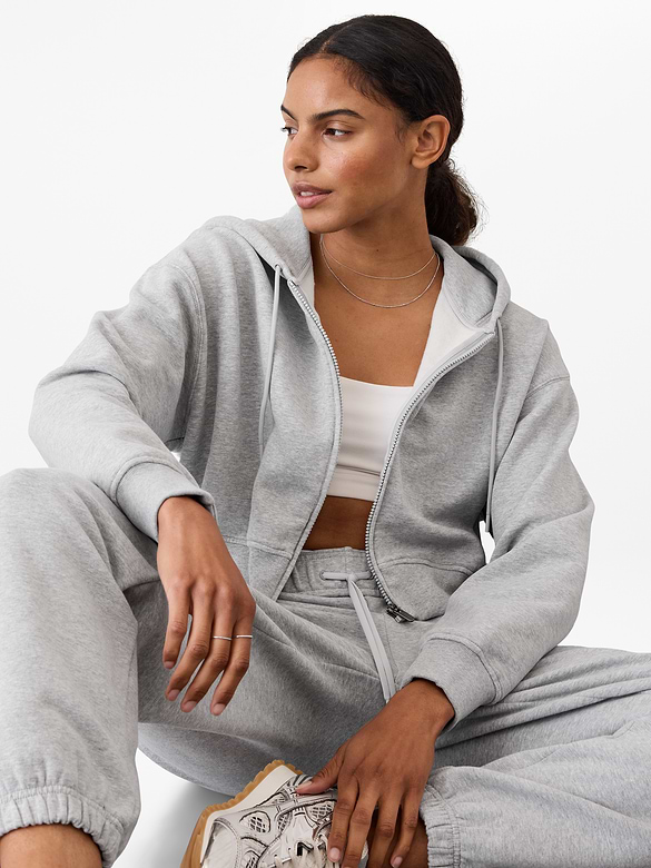 Forever Fleece Crop Full Zip