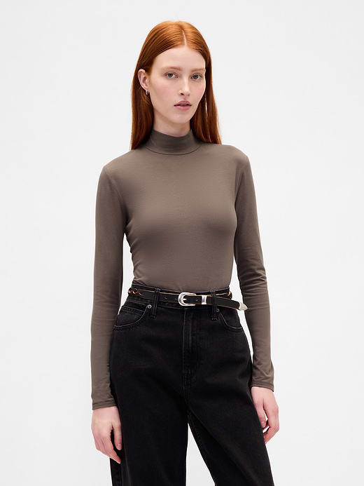 CloseKnit Jersey Mockneck T-Shirt | Gap