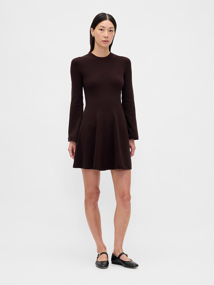 Image number 1 showing, CashSoft Stretch Mini Sweater Dress