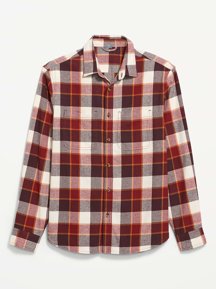 Image number 4 showing, Relaxed Long-Sleeve Flannel Pocket Shirt