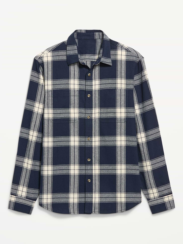 Image number 4 showing, Relaxed Long-Sleeve Flannel Pocket Shirt