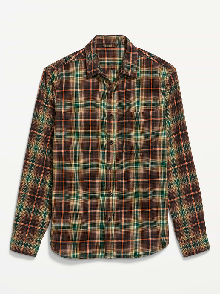 Image number 4 showing, Relaxed Long-Sleeve Flannel Pocket Shirt