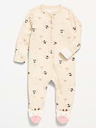 Image number 1 showing, 2-Way-Zip Sleep & Play Footed One-Piece for Baby