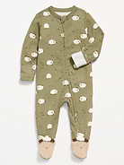 Image number 1 showing, 2-Way-Zip Sleep & Play Footed One-Piece for Baby