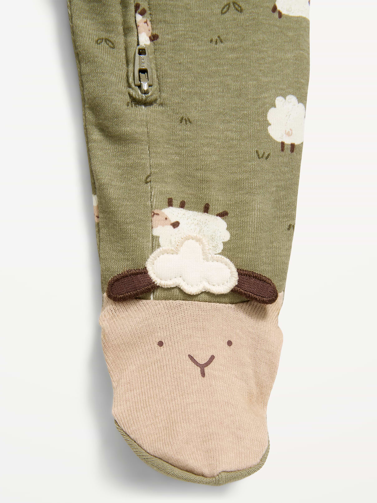 Image number 2 showing, 2-Way-Zip Sleep & Play Footed One-Piece for Baby