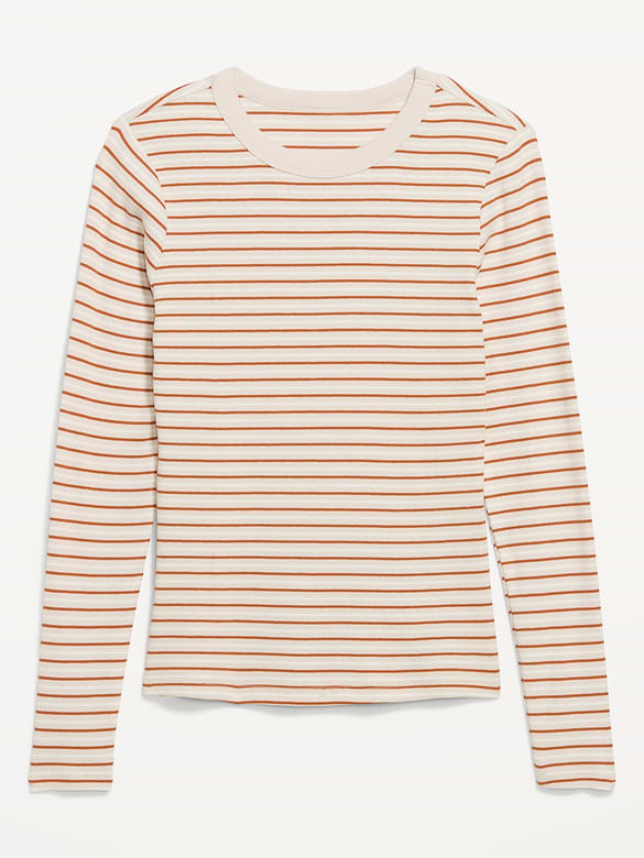 Snug Crew-Neck Long Sleeve T-Shirt