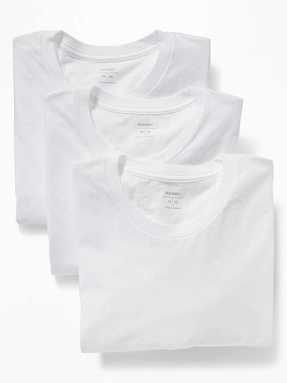 Paquet de trois t-shirts à col rond pour homme