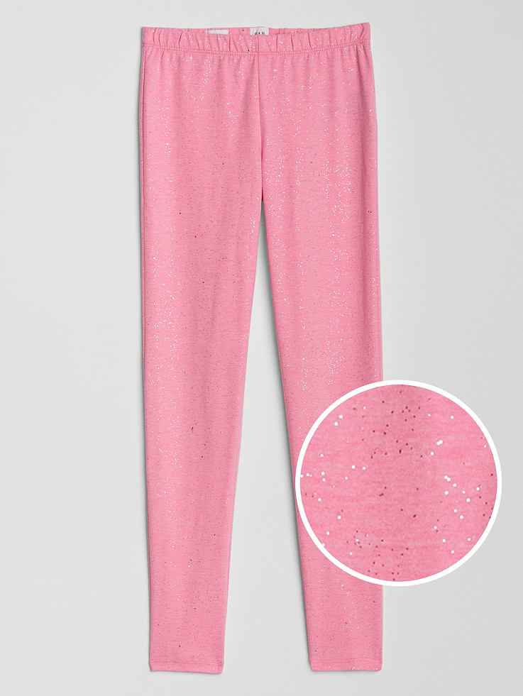 Image 1 of 1, Designed exclusively for Factory Stores., Soft stretch jersey., Elasticized waist., Allover sparkles., This product was made in a factory that invests in gender equity and women’s empowerment through RISE. Learn more at, Product #384974