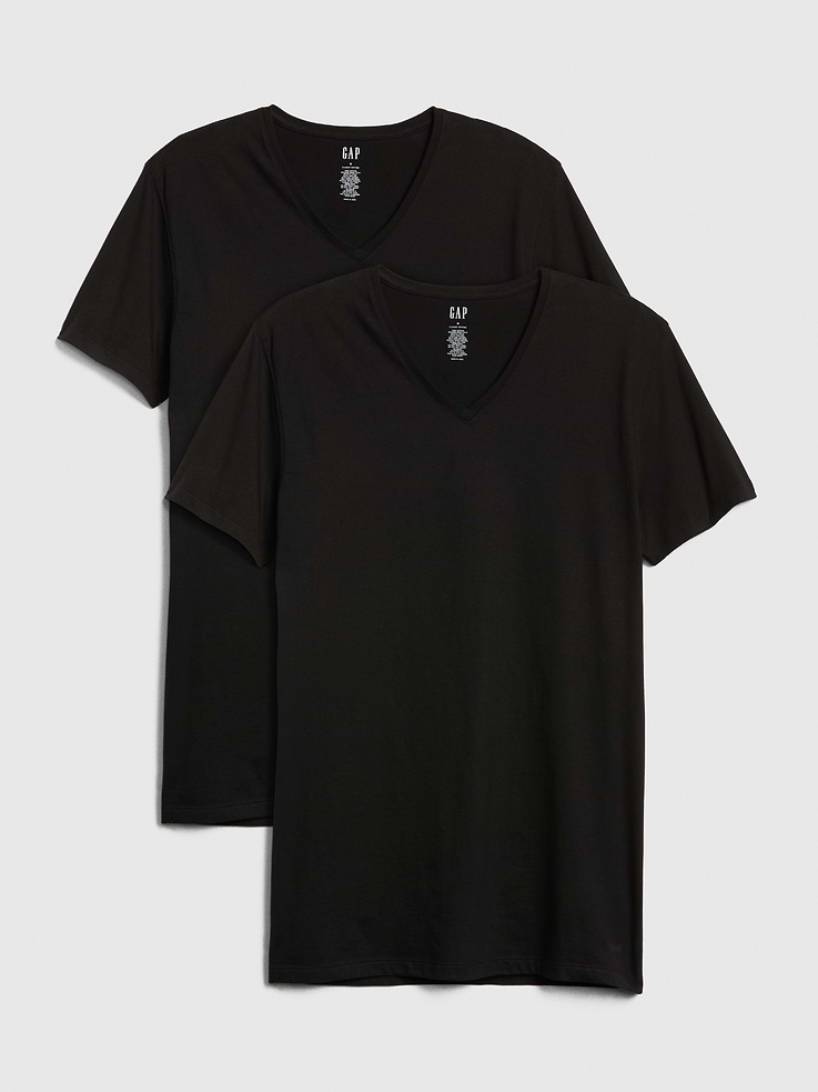 Image number 1 showing, Classic V-Neck T-Shirt (2-Pack)