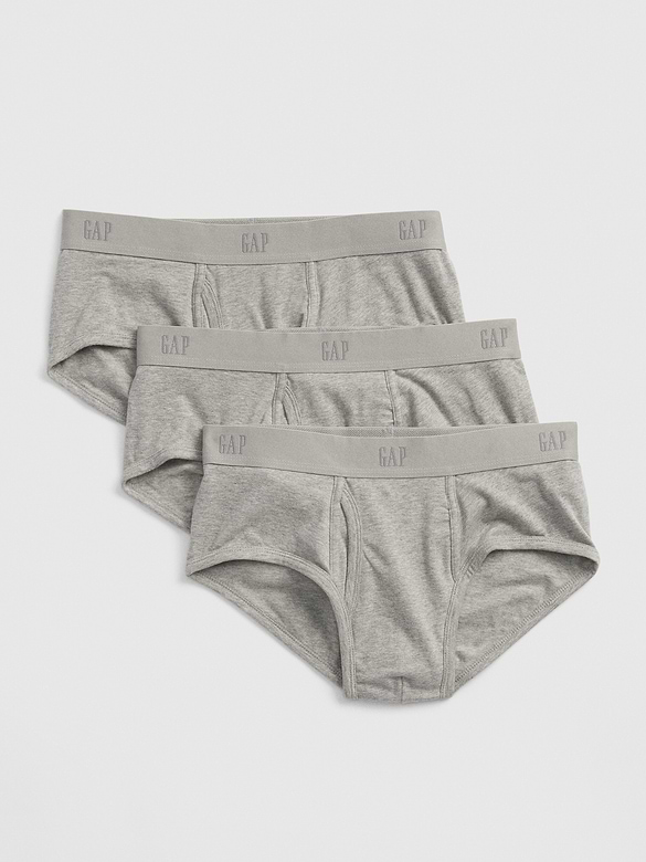 Organic Stretch Cotton Basic Briefs (3-Pack)