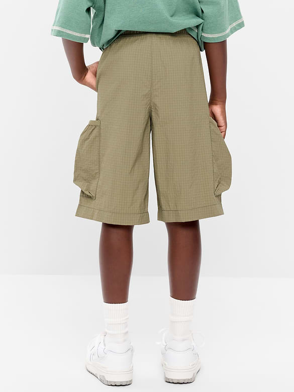 Below Knee Super Baggy Ripstop Cargo Shorts for Boys