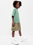 Image number 3 showing, Below Knee Super Baggy Ripstop Cargo Shorts for Boys