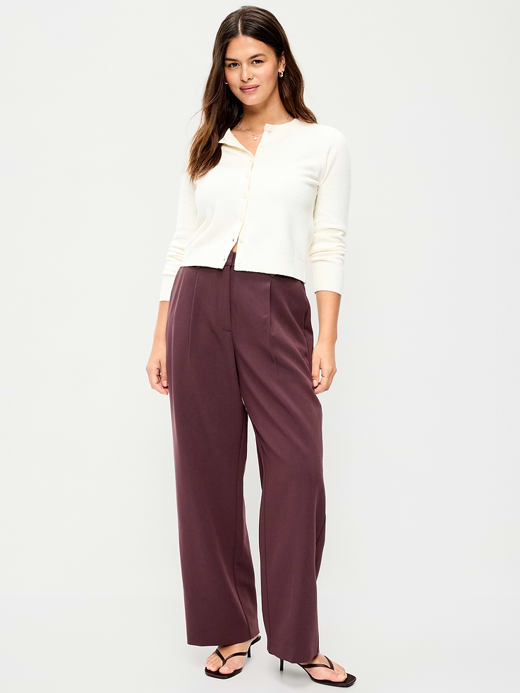 Image number 2 showing, Extra High-Waisted Taylor Wide-Leg Trouser Pants