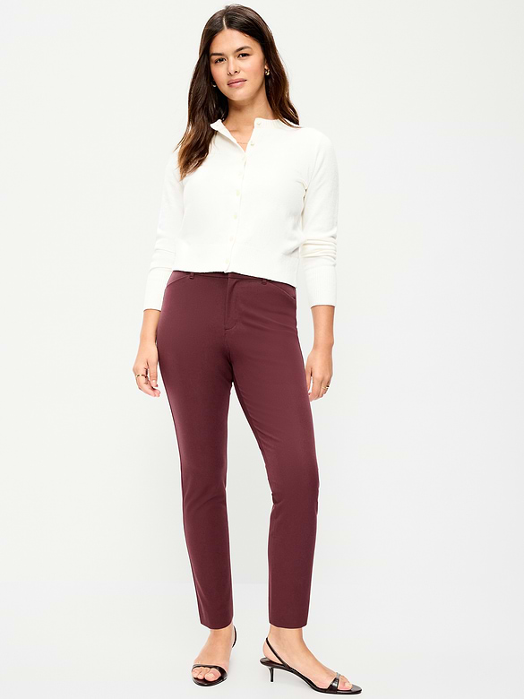 High-Waisted Pixie Skinny Ankle Pants