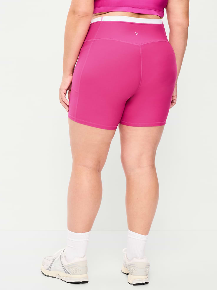 Image number 7 showing, Extra-High Waisted PowerSoft Boundless Pocket Biker Shorts-- 6-inch inseam - No Front Seam