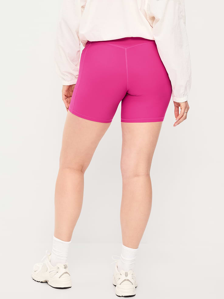 Image number 5 showing, Extra-High Waisted PowerSoft Boundless Pocket Biker Shorts-- 6-inch inseam - No Front Seam