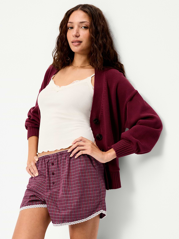 Classic Poplin Boxer Pajama Shorts