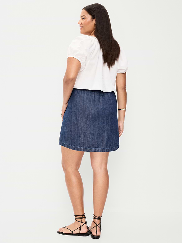 Denim Micro Skort