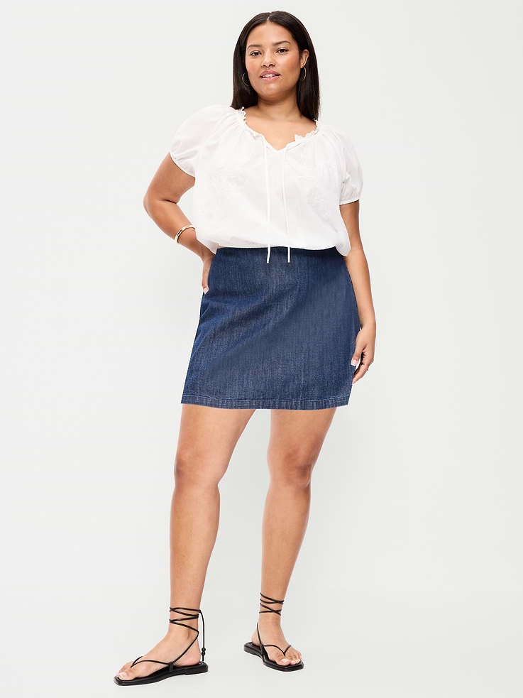 Image number 4 showing, Denim Micro Skort