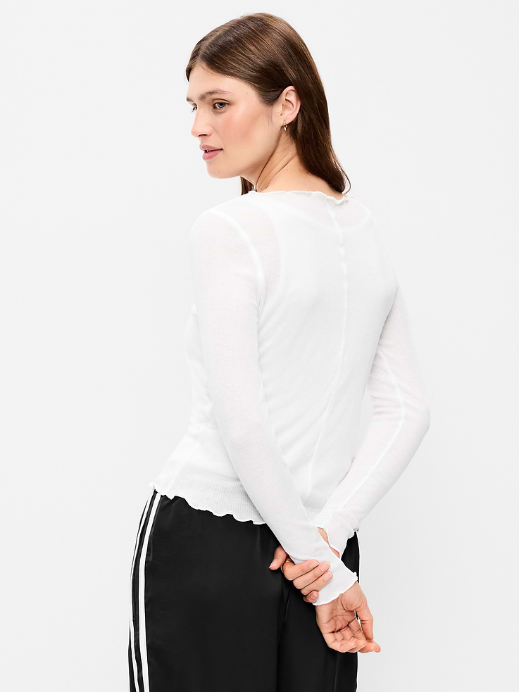 Image number 2 showing, Lettuce-Edge Tissue T-Shirt