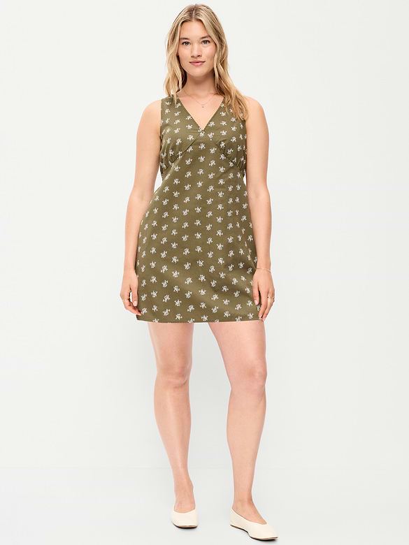 Sleeveless A-Line Mini Dress