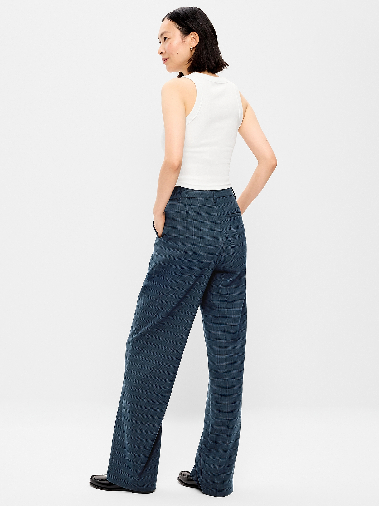 High-Waisted Taylor Trouser Wide-Leg Pants | Old Navy