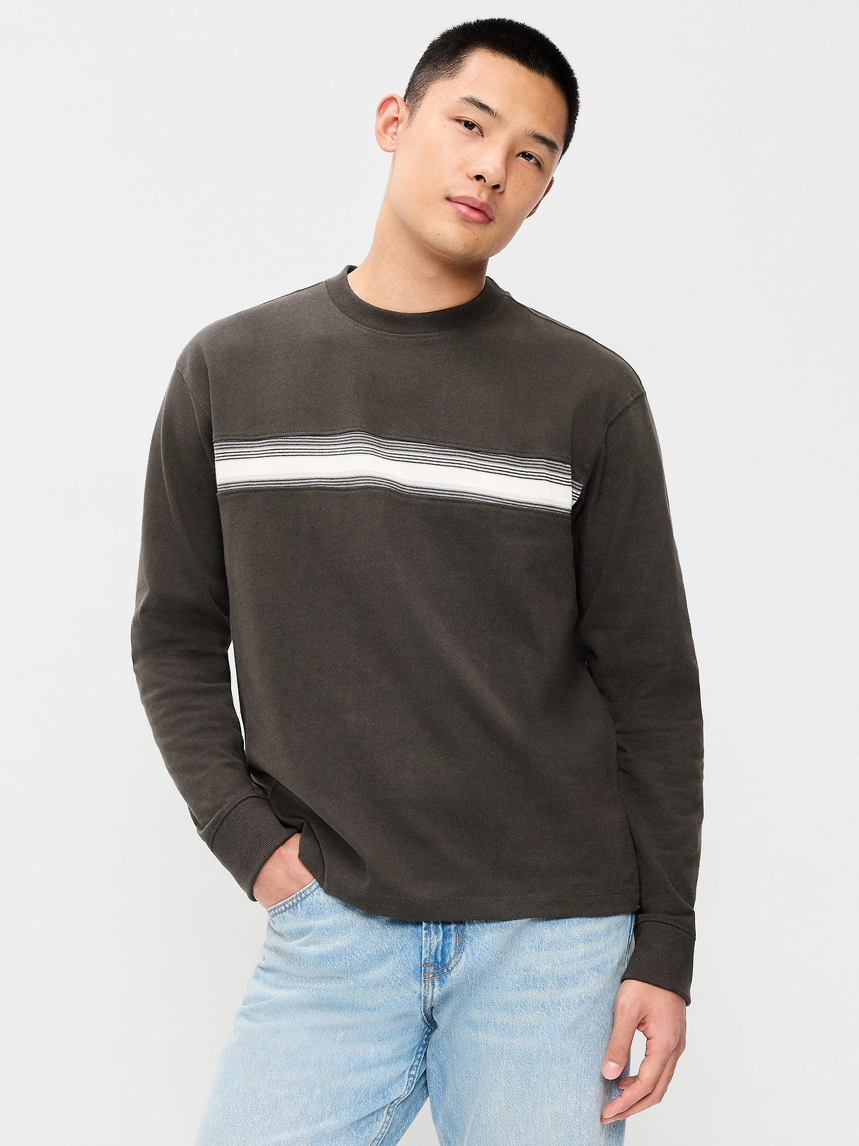 Long-Sleeve Heavyweight Rotation T-Shirt | Old Navy