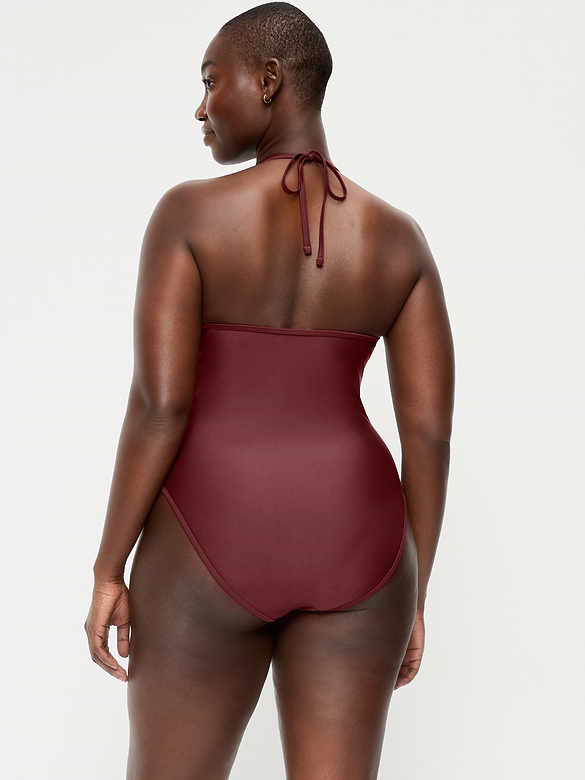 V-Neck Halter Swimsuit