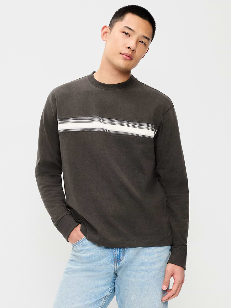 Image number 1 showing, Long-Sleeve Heavyweight Rotation T-Shirt